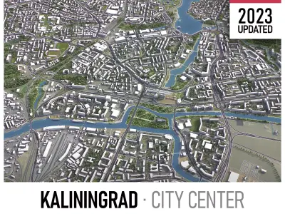 Kaliningrad Low-poly 3D model