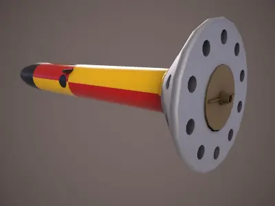 Magnetic Anomaly Detector MAD Low-poly 3D model