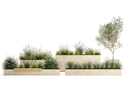 Bushes For Landscaping And Urban Environments 1141 3D model