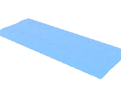 Seamless looping river segment Free low-poly 3D model