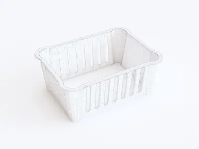 Plastic crate 02 3D model