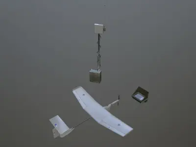 UAV EMT Aladin  Low-poly 3D model