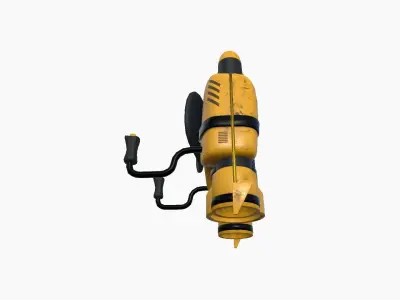 Jetpack D03 Yellow Black - SciFi Character Design Low-poly 3D model