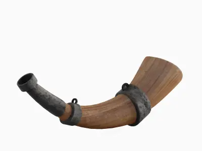 Viking Horn 01 3D model