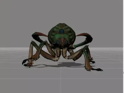 ant monster animal Low-poly 3D model
