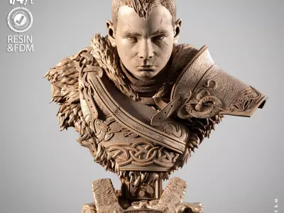 Wicked Movies Atreus Portrait Bust 3D print model