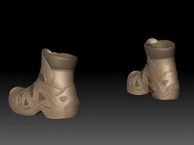 Zbrush Boots 02 3D model