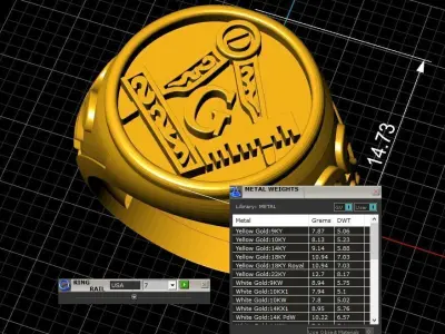 Antique Signet Ring 3D print model