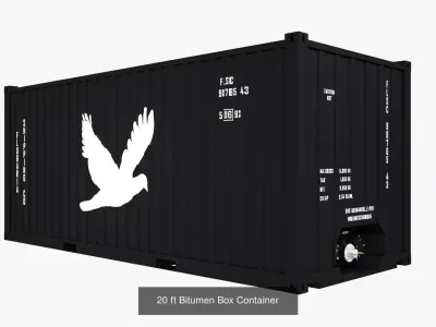 Bitumen Containers Collection 3D Model Pack