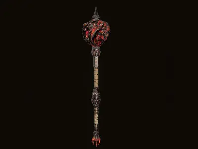 Mace 03 V2 Low-poly 3D model