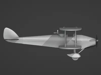 Biplane From Indiana Jones Movie 3D print model