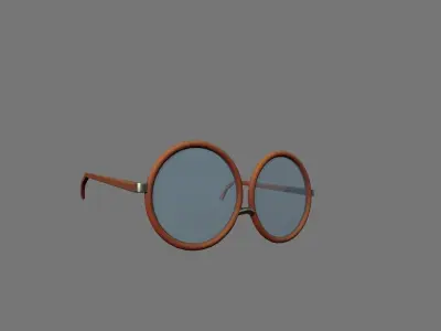 Glasses sunglasses Low-poly 3D model