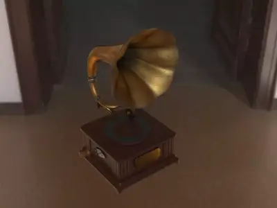 phonograph furniture Free 3D model