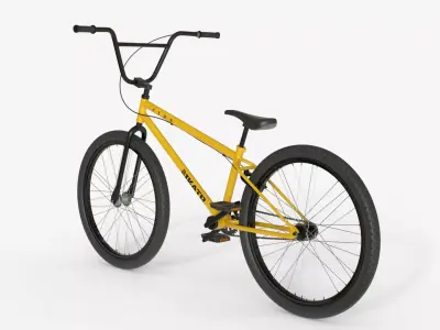 BMX Freestyle Bike  Clan Series Yellow 3D model purchase