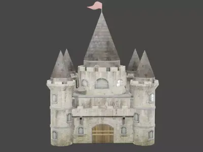 Castle Low-poly 3D model purchase