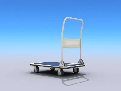 Transport Cart Low-poly 3D model purchase