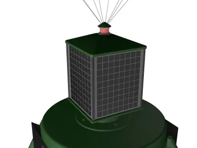 Marine buoy 3D model