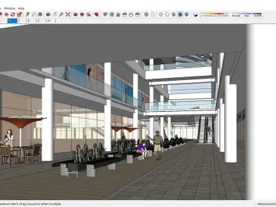 Sketchup Commercial Complex K6 3D model