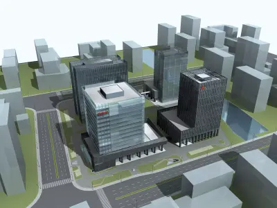 Office Building 3D model 359