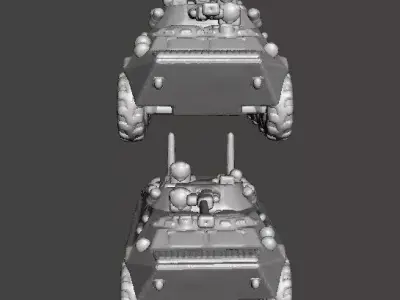 6MM SCALE BRT90 APC TANKS MINIATURE MODELS MODERN OR SCIFI GAMES 3D print model