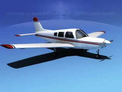 Piper Warrior II 3D model buy