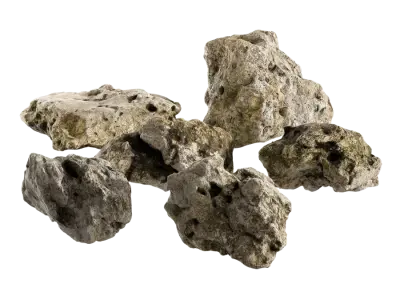  Mossy Limestone Rock Models Collection 