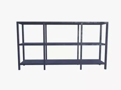 Industrial Shelf Unit Low-poly 3D model