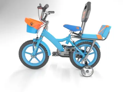 VESCO Kiddo Cycle 14-T Kids Sports Bicycle Training Wheels 3D model