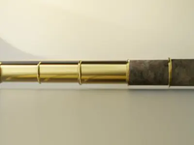Spyglass Telescope high-poly 3D model
