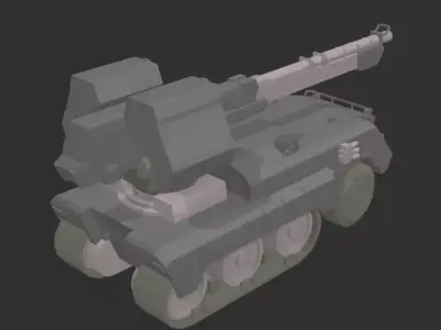 CV-T-020 BAWS Combat Vehicle Model Kit Armored Core 6 3D print model