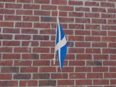 Flag of Scotland 3D model