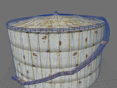 Rusty Silo 3D model