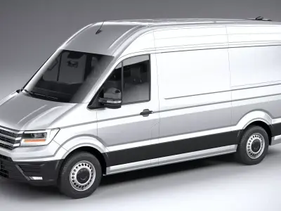 Volkswagen Crafter Medium-High Roof 2019 3D model
