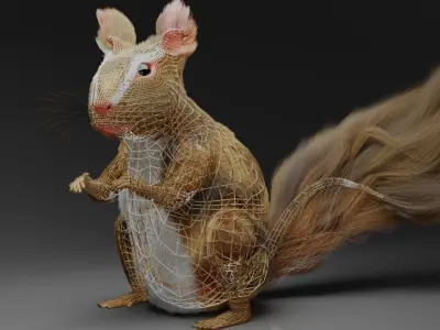 SQUIRREL Low-poly 3D model purchase