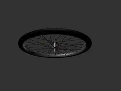 Indian Thella Tire Wheel Low-poly 3D model