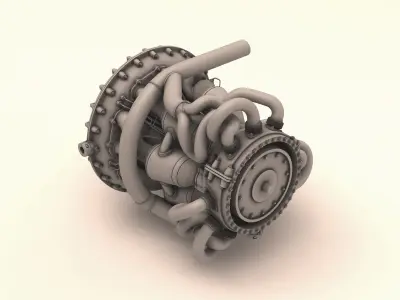 Jet engine 3D model buy