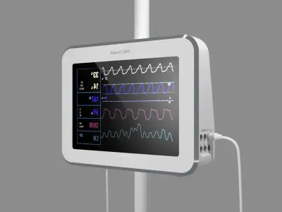 medical hospital and doctor supplies or tools 3D model