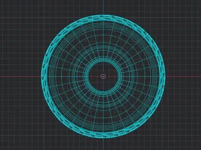 Tractor Tire Free low-poly 3D model