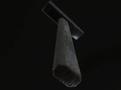 Hammer Low-poly 3D model 55