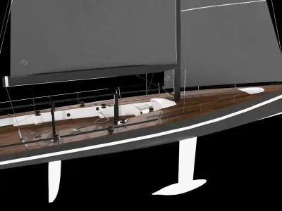 Sailing Yacht 3D model V1