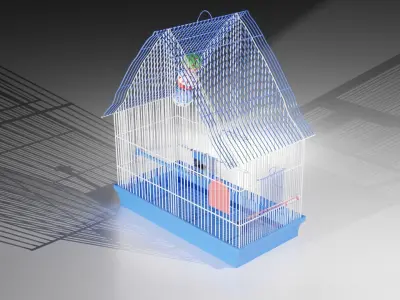 Parrot cage 3D model