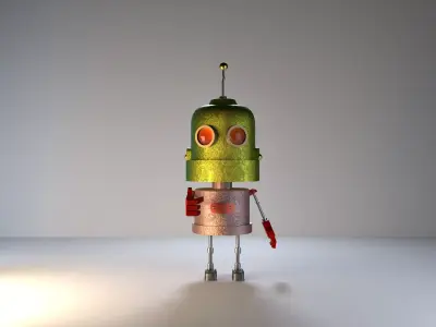 Colorful robot 3D model