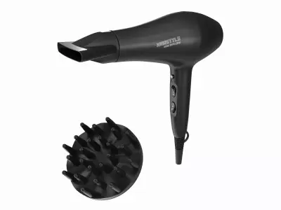 Hair Dryer with Accessories 3D model