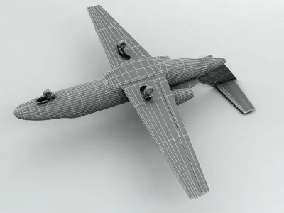 Cessna Citation Aircraft Low-poly 3D model