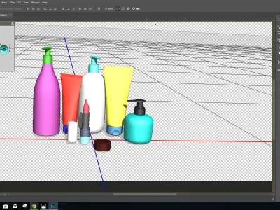 3D Cosmetics Product Modeling 3D model