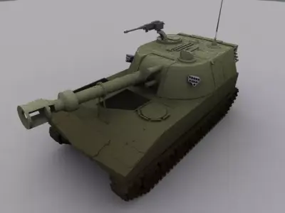 Mobile Artillery 3D model