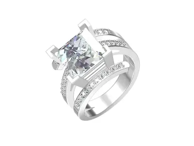 Princess Wedding Ring 3D print model purchase