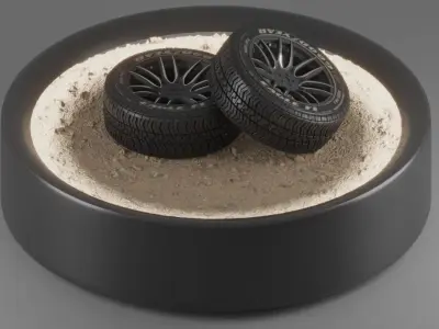 Tire Rim Wheel 3D model
