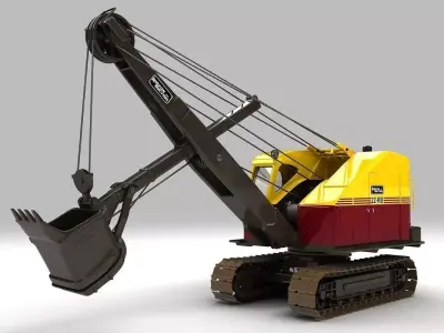 Ruston Bucyrus Excavator 3D model