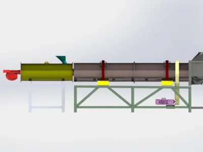 vermiculite blast furnace and heat generator  3D model